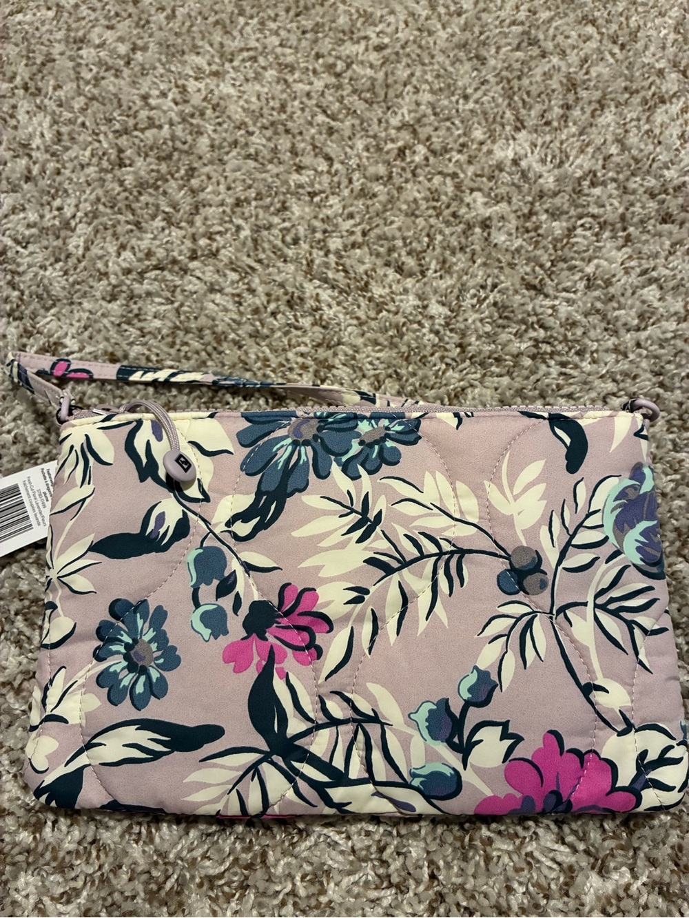 Vera Bradley Fresh-Cut Floral Lavender Featherweight Convertible Wristlet